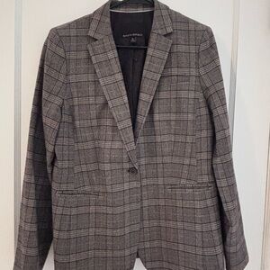 Banana Republic Plaid Wool Blazer